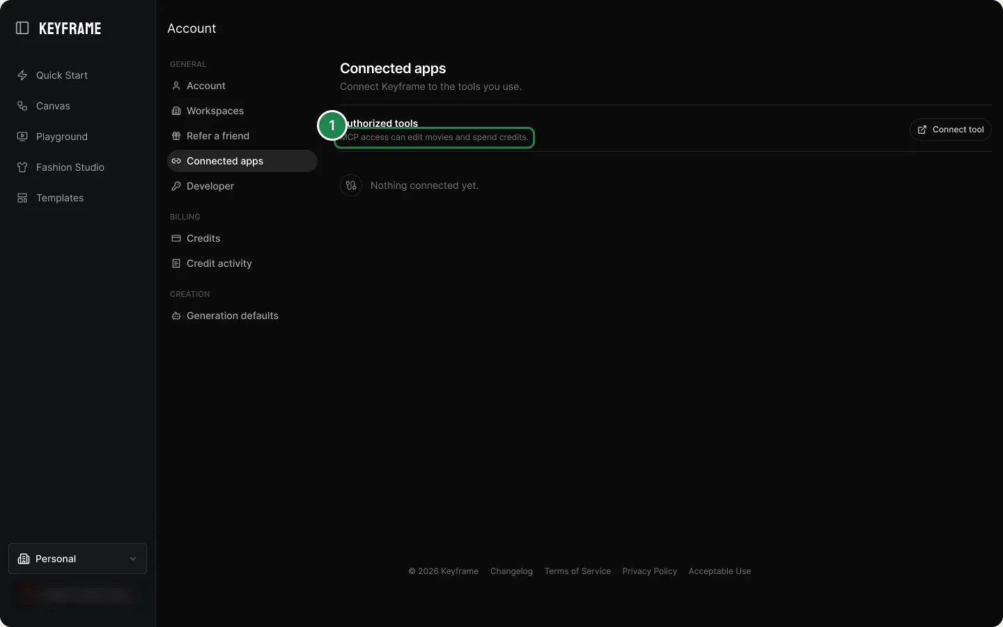 F06 Connected apps (MCP)