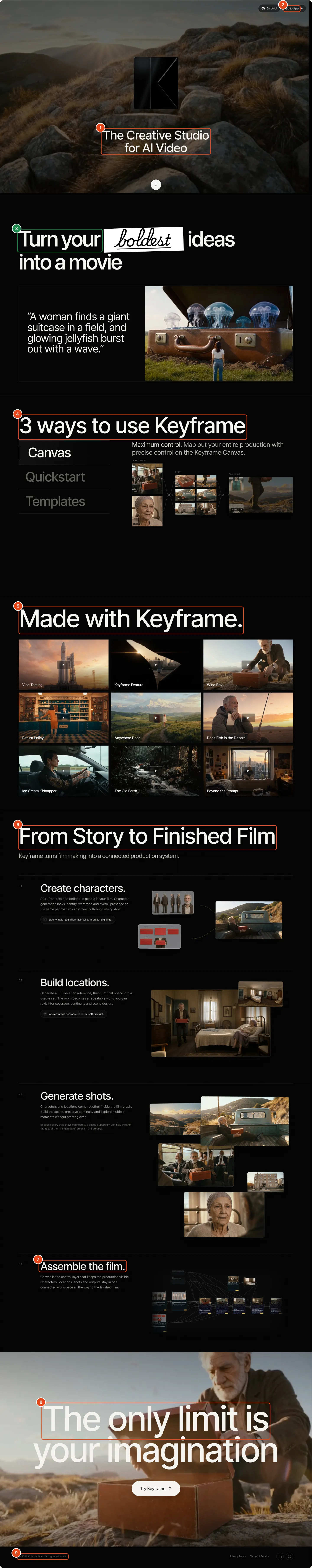 L01 Live landing page